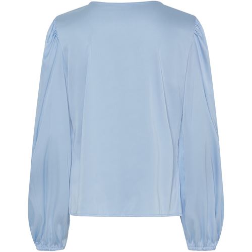 Blusar/Skjortor - Steff flounce blouse – Light blue